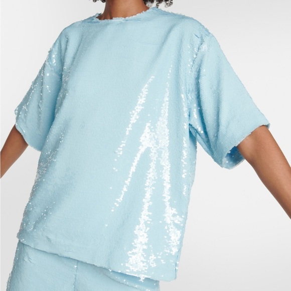The Frankie Shop Jones Sequin Top - Picture 1 of 6